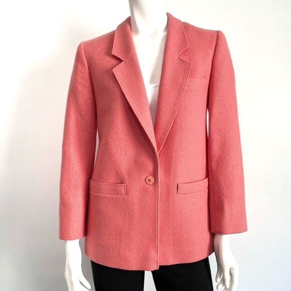 Vintage Pendleton pink wool blazer - Picture 1 of 15